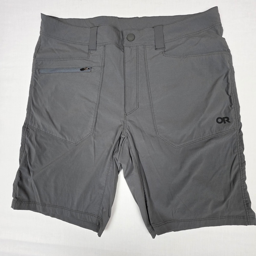 Outdoor Research Ferrosi Hiking Shorts Mens 34x10 Gray Lightweight Stretch Nylon